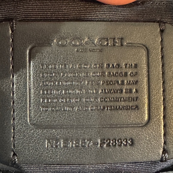 Coach Navy and Teal Croc-Embossed Shoulder Bag - Picture 12 of 16